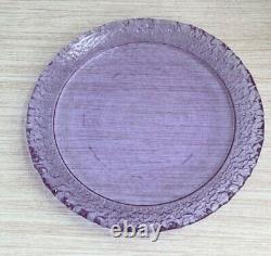 Set of 2 Fire & Light Recycled Glass Moonstone Dinner Plates Lavender, Blue