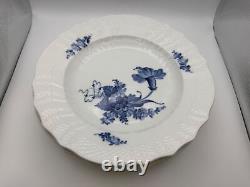 Set of 3 Royal Copenhagen Denmark BLUE FLOWERS CURVED Dinner Plates #1621