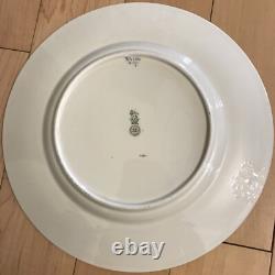 Set of 3 Royal Doulton Cobalt Dinner Plates With Gold Embossed Trim! Excellent