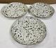 Set of 3 Splattered Dinner 10.5 Plates by Blue Pheasant BP Artisan Made EUC