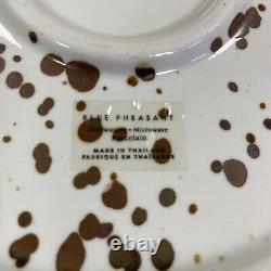 Set of 3 Splattered Dinner 10.5 Plates by Blue Pheasant BP Artisan Made EUC