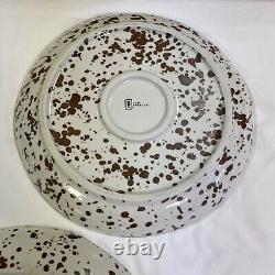 Set of 3 Splattered Dinner 10.5 Plates by Blue Pheasant BP Artisan Made EUC