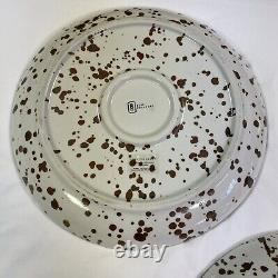 Set of 3 Splattered Dinner 10.5 Plates by Blue Pheasant BP Artisan Made EUC