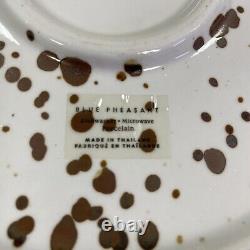 Set of 3 Splattered Dinner 10.5 Plates by Blue Pheasant BP Artisan Made EUC