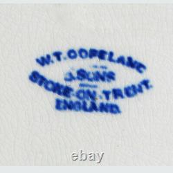 Set of 4 (+2) Vintage WT Copeland Stoke-on-Trent England Blue Fish Plates 9-3/8