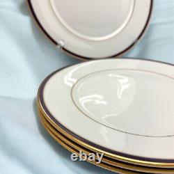 Set of 4 BRAND NEW Lenox ANNAPOLIS BLUE DINNER PLATES Unused 10 5/8 1983 NEW