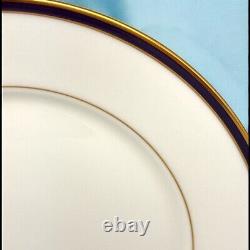 Set of 4 BRAND NEW Lenox ANNAPOLIS BLUE DINNER PLATES Unused 10 5/8 1983 NEW