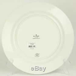 Set of 4 Kate Spade + LENOX Rutherford Circle Navy Blue 11 Dinner Plate