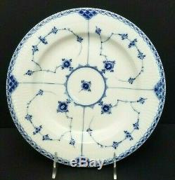 Set of 4 Royal Copenhagen Half Lace PLATE Blue Fluted Antique 1870-1890