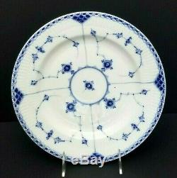 Set of 4 Royal Copenhagen Half Lace PLATE Blue Fluted Antique 1870-1890