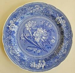 Set of 4 Spode Blue Room Collection China Dinner Plates 10.5 Blue & White