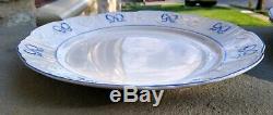 Set of 4 VISTA ALEGRE Ruban Blue 10-1/2 DINNER Plates Vintage