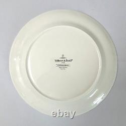 Set of 4 Villeroy & Boch Country Collection Cottage Blue Dinner Plate 10-1/2 in