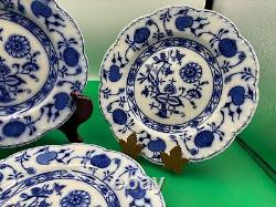 Set of 4 x Vintage Dinner Plates Johnson Brothers HOLLAND Flow Blue