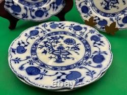 Set of 4 x Vintage Dinner Plates Johnson Brothers HOLLAND Flow Blue