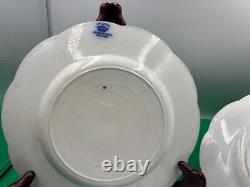 Set of 4 x Vintage Dinner Plates Johnson Brothers HOLLAND Flow Blue