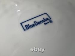 Set of 5 Blue Danube Blue Onion Dinner Plates 10.25 Japan Scalloped Excellent