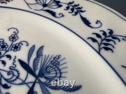 Set of 5 Blue Danube Blue Onion Dinner Plates 10.25 Japan Scalloped Excellent