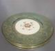 Set of 5 Menton Brocade Aqua Dinner Plates