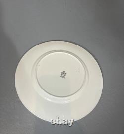 Set of 5 Menton Brocade Aqua Dinner Plates