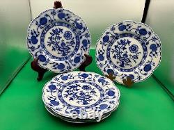 Set of 5 x Vintage Dinner Plates Johnson Brothers HOLLAND Flow Blue