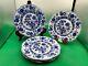 Set of 5 x Vintage Dinner Plates Johnson Brothers HOLLAND Flow Blue