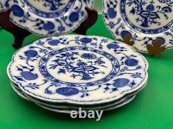 Set of 5 x Vintage Dinner Plates Johnson Brothers HOLLAND Flow Blue