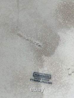 Set of 6 Antique Wedgwood Mandarin Blue 10 Rimmed Dinner Plates Etruria England