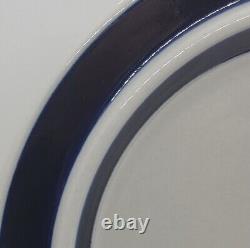 Set of 6 Arabia Anemone Blue 10 1/8 Dinner Plates, Finland