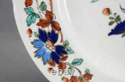 Set of 6 Chamberlains Worcester Cobalt Blue & Orange Floral 10 Inch Plates