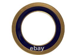 Set of 6 Lenox Westchester Cobalt Blue 10 1/2 Dinner Plates M-139-K