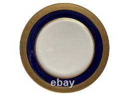 Set of 6 Lenox Westchester Cobalt Blue 10 1/2 Dinner Plates M-139-K