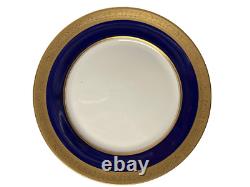 Set of 6 Lenox Westchester Cobalt Blue 10 1/2 Dinner Plates M-139-K