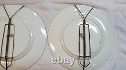 Set of 6 Mid 20th Century Royal Doulton Cobalt Blue Gilt Encrusted Dinner Plates
