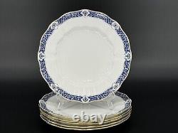 Set of (6) Royal Crown Derby Milldale Gold 10 5/8 Dinner Plates A. 1326