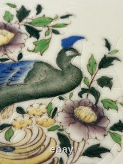 Set of 6 Royal Worcester Peacock Dinner Plates c. 1924 Very Rarely 9.25