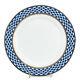 Set of 6 Russian 10 Cobalt Blue Net Dinner Plates 24K Gold Dining Porcelain