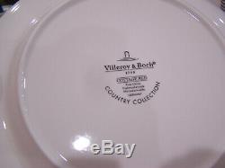Set of 6 Villeroy & Boch Cottage red Dinner Plates Country Collection german