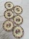 Set of 6 Vintage Cauldon England Dinner Plates Multicolor Floral Transferware