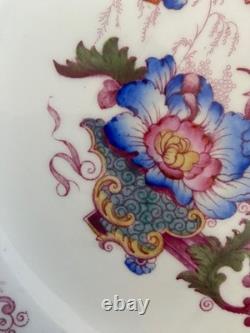 Set of 6 Vintage Cauldon England Dinner Plates Multicolor Floral Transferware