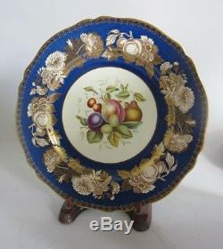 Set of 7 Antique SPODE COPELAND English Hand-Painted DINNER PLATES c. 1920s