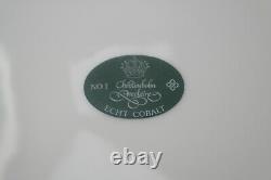 Set of 7 CHRISTINEHOLM Echt Cobalt Blue White Porcelain Plate Germany 10.5
