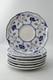 Set of 7 CHRISTINEHOLM Echt Cobalt Blue White Porcelain Plate Germany 5.5