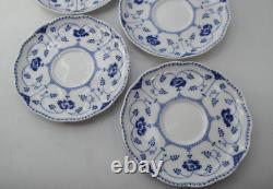 Set of 7 CHRISTINEHOLM Echt Cobalt Blue White Porcelain Plate Germany 5.5