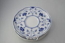 Set of 7 CHRISTINEHOLM Echt Cobalt Blue White Porcelain Plate Germany 5.5