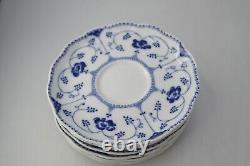 Set of 7 CHRISTINEHOLM Echt Cobalt Blue White Porcelain Plate Germany 5.5