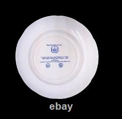 Set of 7 Wedgwood Columbia University Blue Dinner Plates 10 7/8 China Dishes