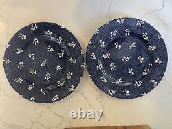 Set of 8-(6)Ralph Lauren RL Denimware Dinner Plate -11 Kate Nellie Denim (2)RS