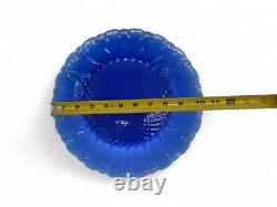 Set of 8 Avon Royal Sapphire Cobalt Blue Dinner Plate 10 1/4