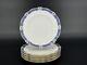 Set of (8) Royal Crown Derby Milldale Gold 10 5/8 Dinner Plates A. 1326